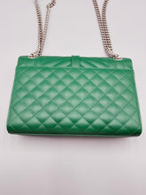 Load image into Gallery viewer, YSL Medium Emerald Green Cassandre flap on chain