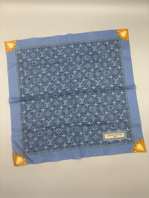 Louis Vuitton Bandana denim scarf - 100% cotton