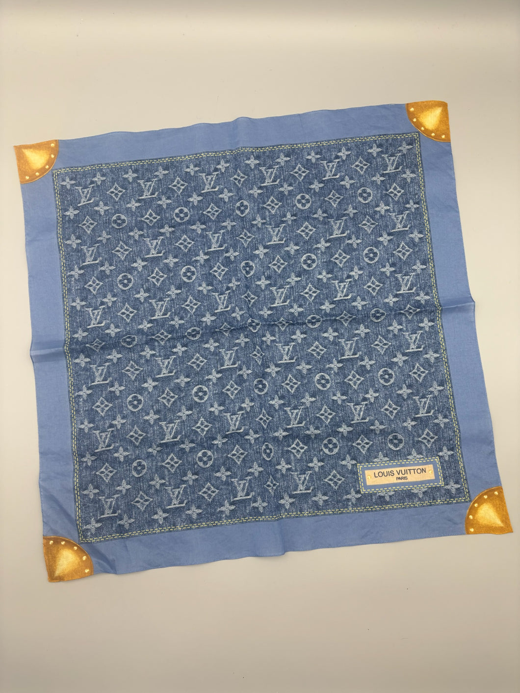Louis Vuitton Bandana denim scarf - 100% cotton