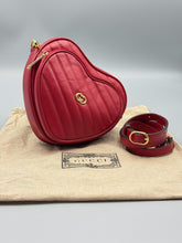 Load image into Gallery viewer, Gucci Red Heart Interlocking crossbody bag