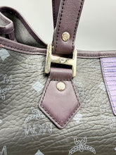 Load image into Gallery viewer, MCM Large Black Visetos Magnum collab tote with pouch