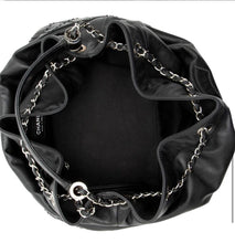 Load image into Gallery viewer, Chanel CC Lambskin Drawstring Bucket bag