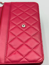 Load image into Gallery viewer, Chanel CC Fuschia Lambskin Wallet on Chain crossbody