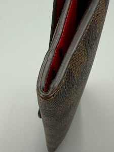 Louis Vuitton Josephine damier ebene wallet with red interior and insert