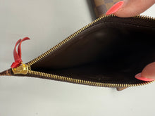 Load image into Gallery viewer, Louis Vuitton Josephine damier ebene wallet with red interior and insert