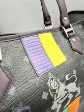 Load image into Gallery viewer, MCM Large Black Visetos Magnum collab tote with pouch