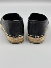 Load image into Gallery viewer, YSL black leather espadrilles - size 38 -  fit like a US 7