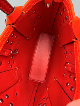 Load image into Gallery viewer, Christian Louboutin Neon Orange Mini Cabata tote with strap