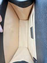 Load image into Gallery viewer, Gucci Black Calfskin Web Crystal Butterfly Stripe Small Totem with strap