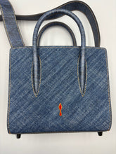 Load image into Gallery viewer, Christian Louboutin Mini Paloma Denim Embellished tote with strap