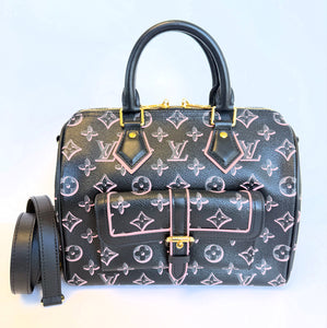 Louis Vuitton Speedy 25 Fall for You Banouliere black monogram with strap