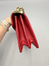 Load image into Gallery viewer, Miu Miu Confidential quilted red bag on chain
