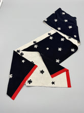Load image into Gallery viewer, Gucci Back and White Bees scarf with red trim