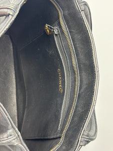 Chanel Caviar Medallion black tote with GHW