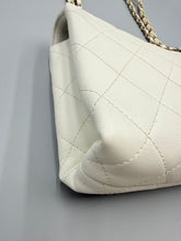 Load image into Gallery viewer, Chanel White Calfskin Enchained Flap medium on chain