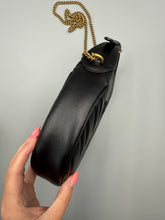 Load image into Gallery viewer, Gucci Black Marmont Half Moon crossbody on chain