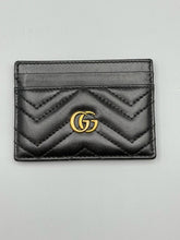 Load image into Gallery viewer, Gucci Black Marmont Half Moon crossbody on chain plus wallet