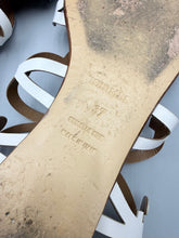 Load image into Gallery viewer, Hermes white Karlotta sandals - size 37
