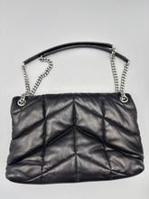 Load image into Gallery viewer, YSL Saint Laurent Medium LouLou Black puffer bag