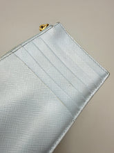 Load image into Gallery viewer, Prada Blue Card wallet with zip