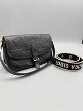 Load image into Gallery viewer, Louis Vuitton Black Empreinte Diane with 2 straps