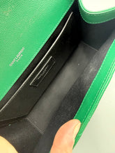 Load image into Gallery viewer, YSL Medium Emerald Green Cassandre flap on chain