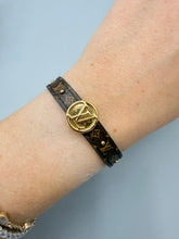 Load image into Gallery viewer, Louis Vuitton LV Circle wrap bracelet monogram with red - small