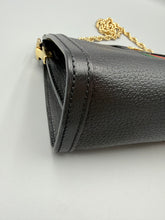 Load image into Gallery viewer, Gucci Medium Black Ophidia Clutch on chain