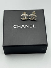 Load image into Gallery viewer, Chanel Crystal CC stud earrings