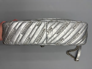 Balenciaga BB two-way silver chain crossbody / shoulder bag