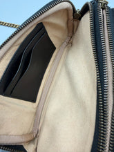 Load image into Gallery viewer, Gucci Triple Compartment Black Marmont crossbody on chain