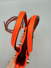Load image into Gallery viewer, Christian Louboutin Neon Orange Mini Cabata tote with strap