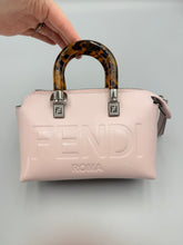 Load image into Gallery viewer, Fendi Vitello King Plexiglass Logo Embossed Mini By The Way Top Handle crossbody