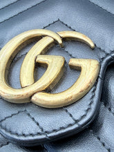 Load image into Gallery viewer, Gucci Black Marmont wallet on chain crossbody