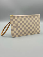 Load image into Gallery viewer, Bundle - Louis Vuitton Clemence wallet azur and LV Neverfull azur Pochette