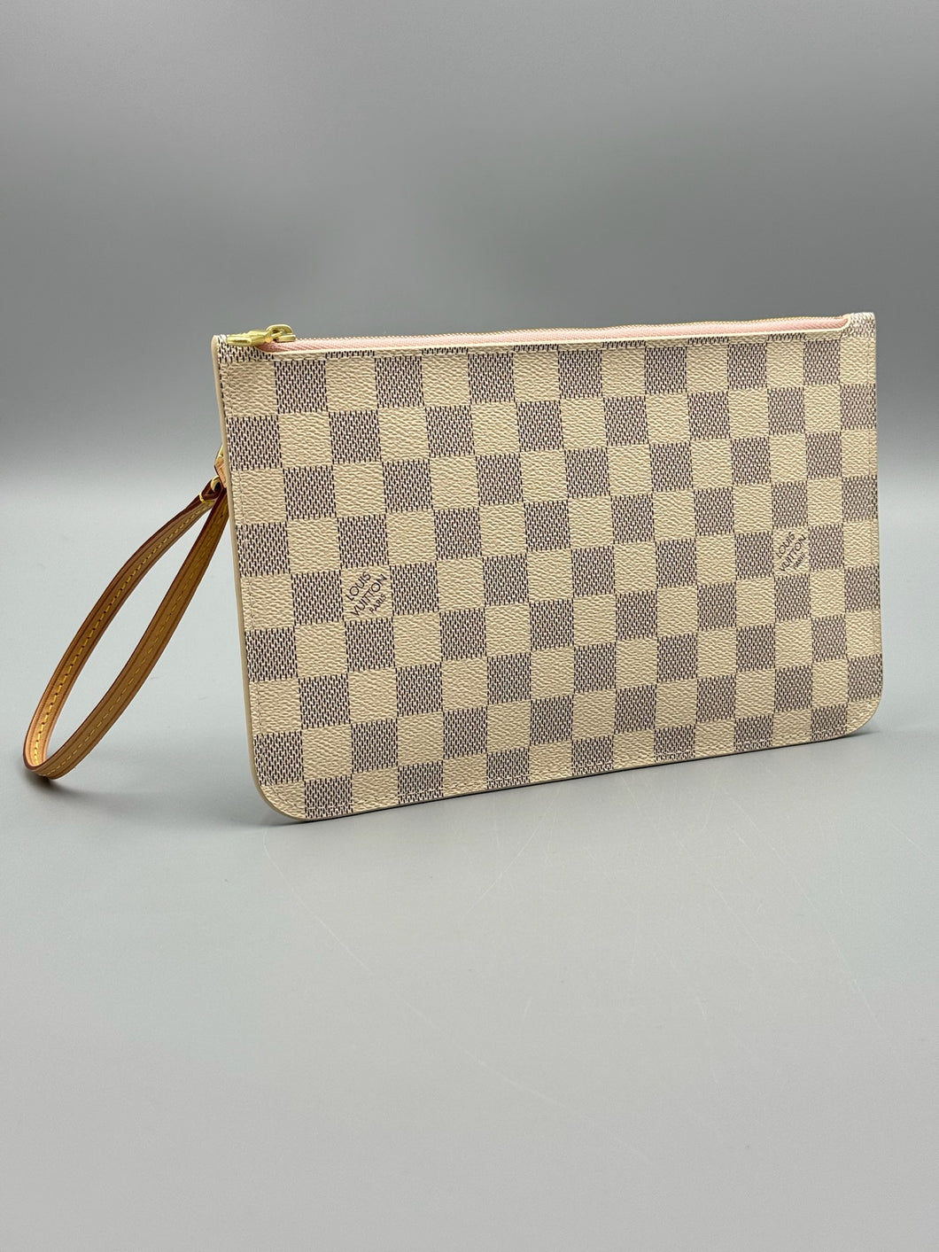 Bundle - Louis Vuitton Clemence wallet azur and LV Neverfull azur Pochette