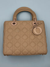 Load image into Gallery viewer, Christian Dior Ultra Matte Monochrome Cannage Medium Lady Dior tote with strap