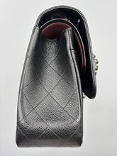 Load image into Gallery viewer, Chanel Double Flap Jumbo caviar with silver hardware