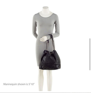 Chanel CC Lambskin Drawstring Bucket bag