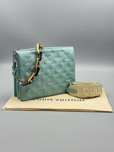 Load image into Gallery viewer, Louis Vuitton Coussin PM bright blue with multi chain and strap