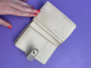 Louis Vuitton French Kisslock wallet azur