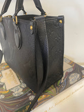 Load image into Gallery viewer, Louis Vuitton Onthego PM Black empriente Monogram Tote with strap