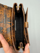 Load image into Gallery viewer, Vivienne Westwood Hazel Medium Shoulder Bag in embossed snake leather with matching wallet