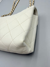 Load image into Gallery viewer, Chanel White Calfskin Enchained Flap medium on chain