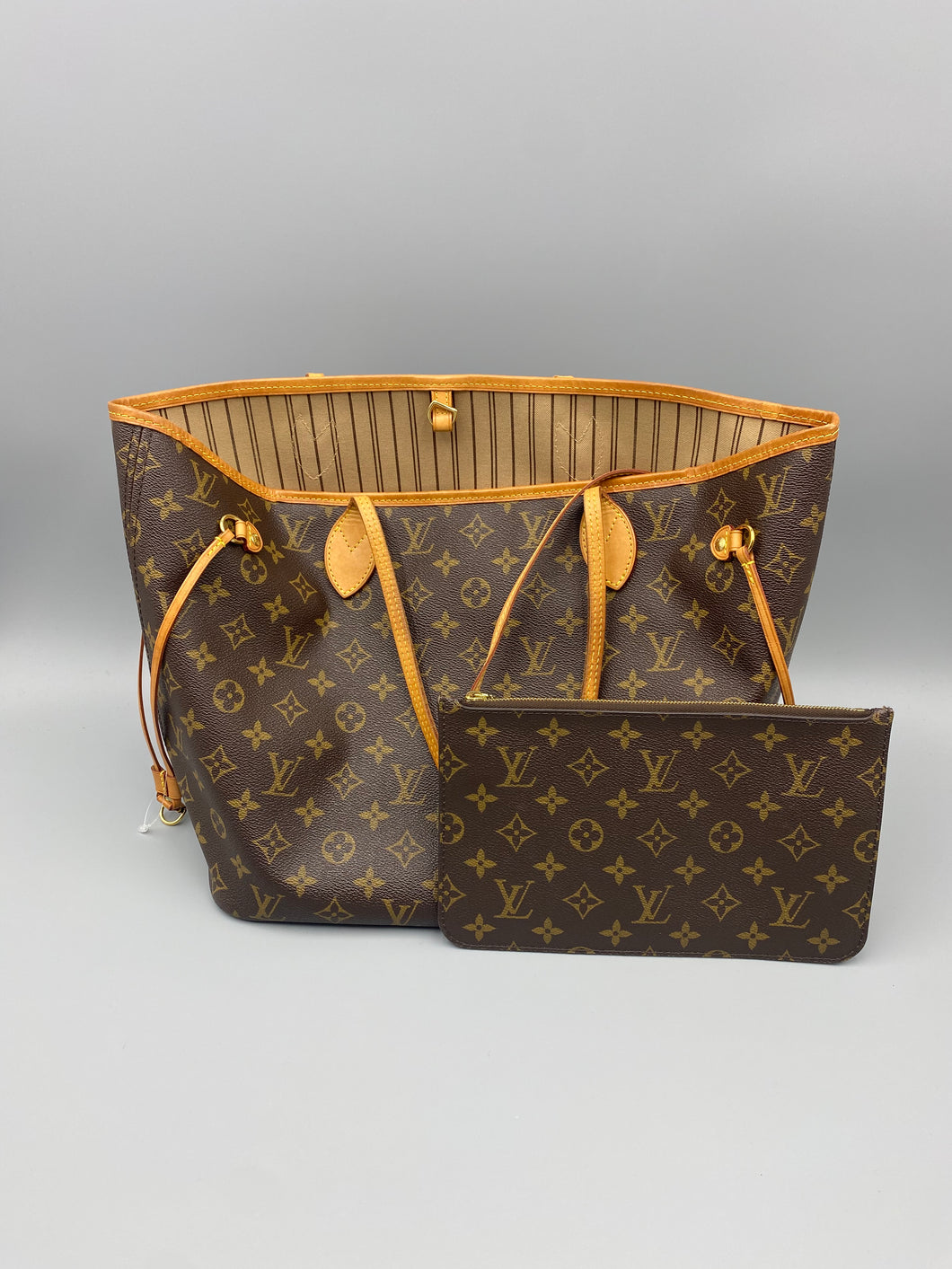 Louis Vuitton Neverfull MM monogram with pouch