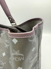 Load image into Gallery viewer, MCM Large Black Visetos Magnum collab tote with pouch