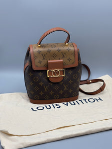 Reverse monogram Louis Vuitton dauphine backpack