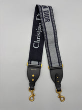 Load image into Gallery viewer, Dior Shoulder guitar strap blue and black