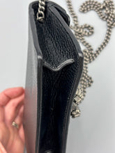 Load image into Gallery viewer, Gucci Black leather Super mini Dionysus crossbody on chain