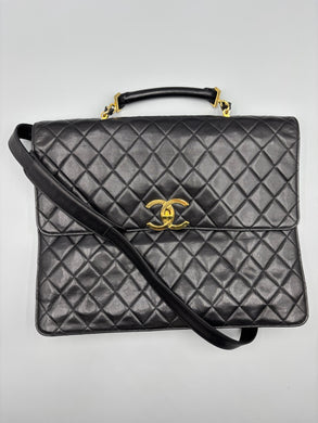 Chanel Lambskin Briefcase with strap